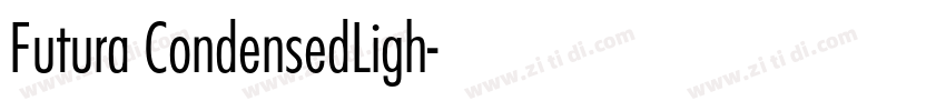 Futura CondensedLigh字体转换